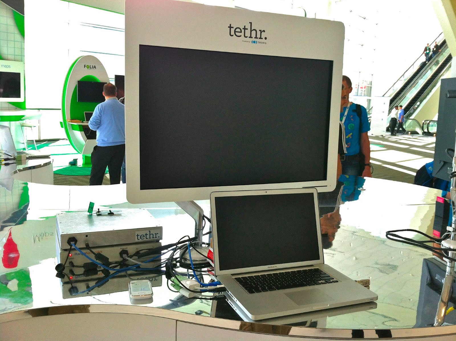 Tethr in action at Google I/O 2012